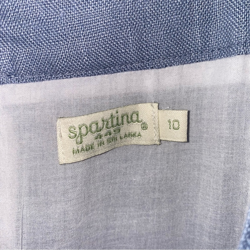 NWT Spartina 449 Linen  Embroidery Jumpsuit Size 10 - Picture 7 of 7